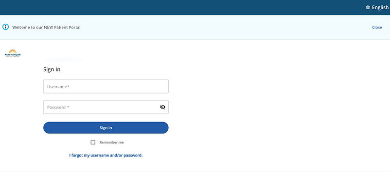 Patient Portal | Newhorizonhc